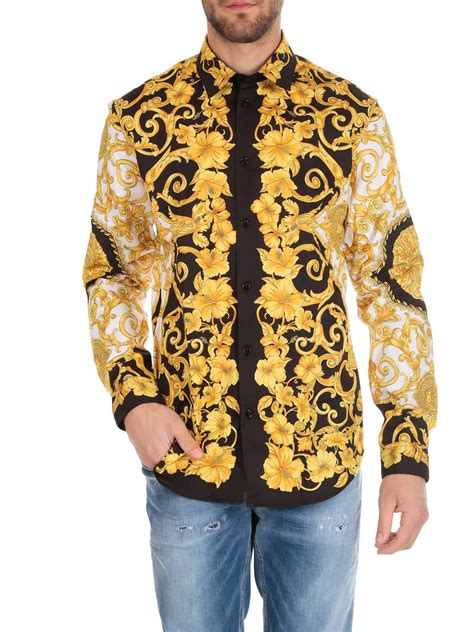 oversized versace shirt dress|Versace dress shirts for men.